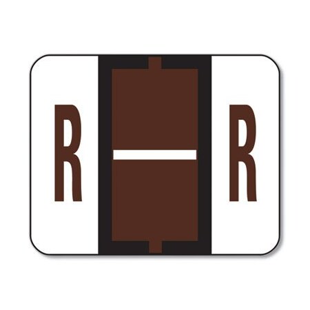 Smead Smead, A-Z COLOR-CODED END TAB FILING LABELS, R, 1 X 1.25, WHITE, 500/ROLL 67088